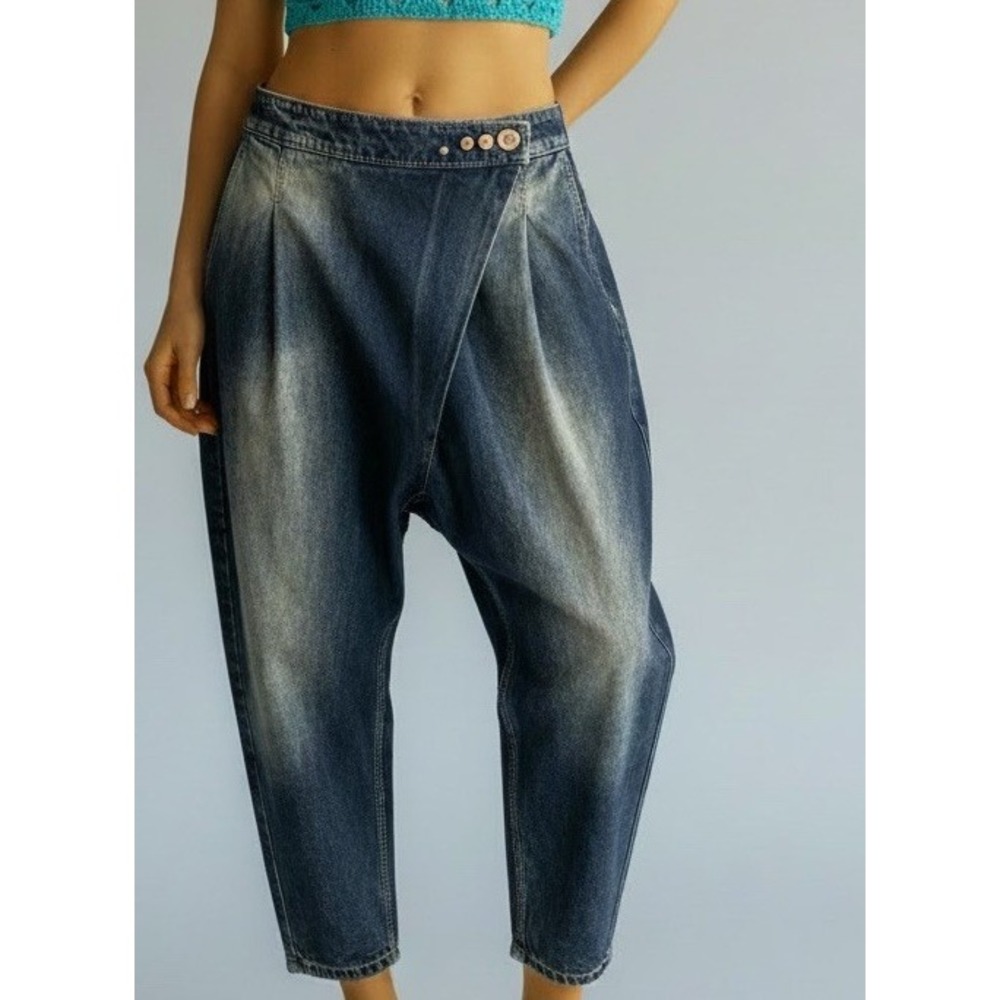 Y2K VINTAGE ELENORA CAVALETTI DANIELA DALLAVALLE HIGH WAISTED PLEATED FRONT S